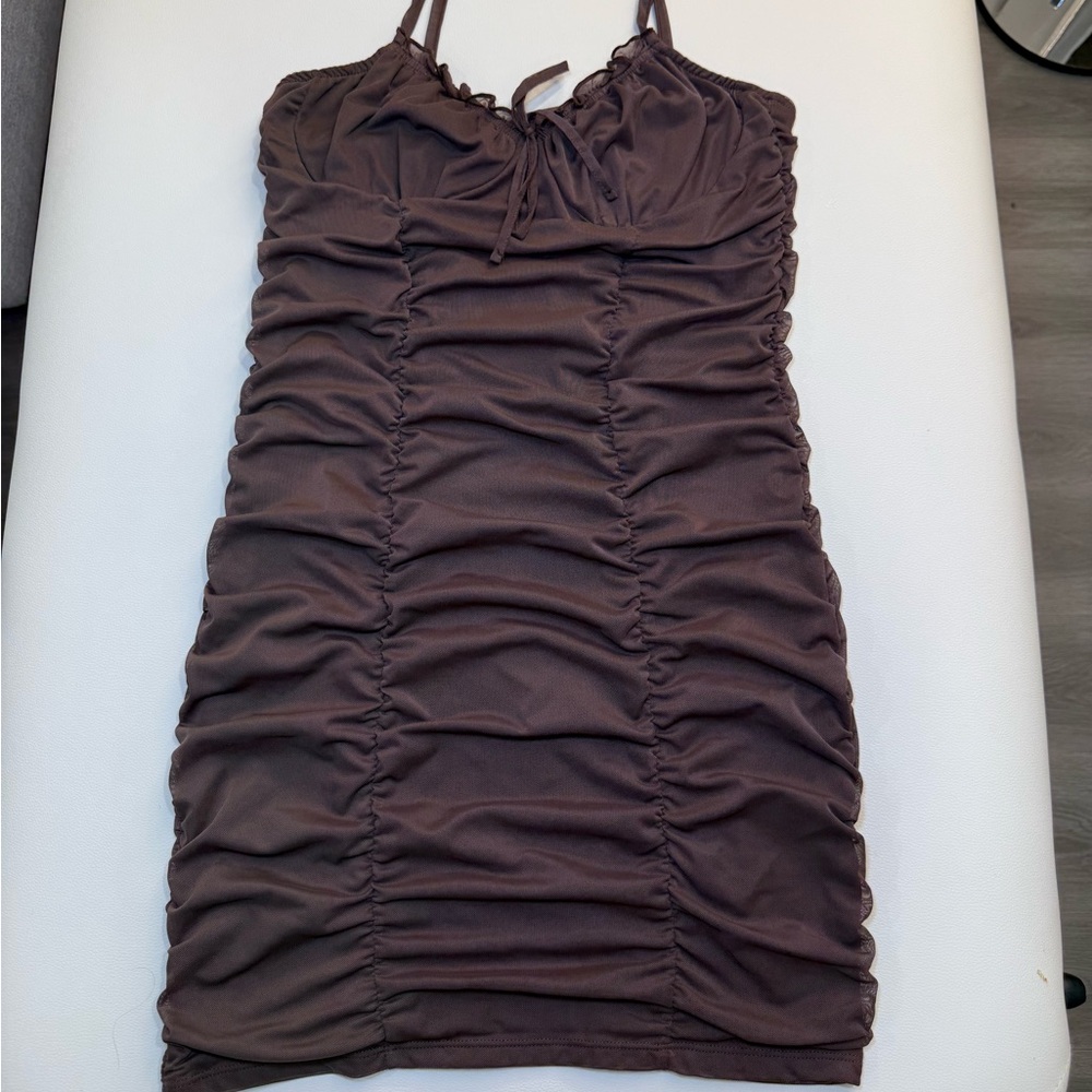 H&M Brown Mini Dress